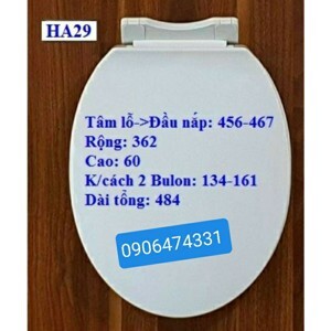 Nắp bàn cầu rơi êm HA29