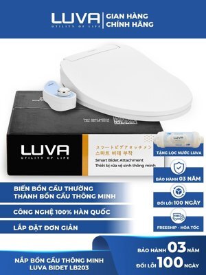 Nắp bồn cầu thông minh Luva Bidet LB203