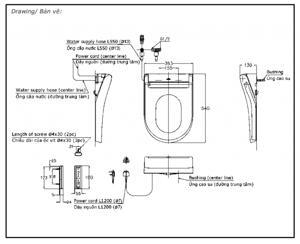 Nắp bồn cầu Toto TCF34570GAA