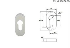 Nắp chen ruột khóa Hafele 902.52.294