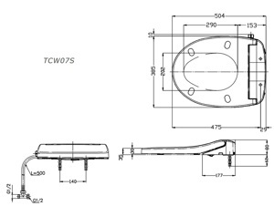 Nắp Eco-washer ToTo TCW07S