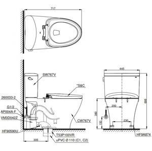 Nắp Eco-washer ToTo TCW1211A