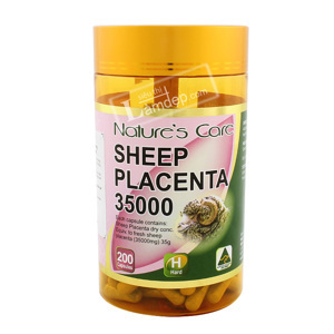 Viên uống đẹp da nhau thai cừu Nature care Sheep Placenta 35000mg 200 viên