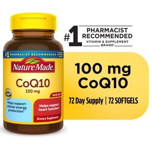 Nature Made CoQ10 100mg - 72 viên, hỗ trợ và điều trị tim mạch