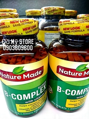 Nature Made Super B-complex – Viên uống bổ sung vitamin B giúp tăng cường sức khỏe, 460 viên