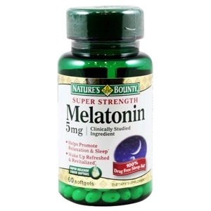 Viên uống giúp ngủ ngon  Nature's Bounty Super Strength Melatonin 5mg x 60viên