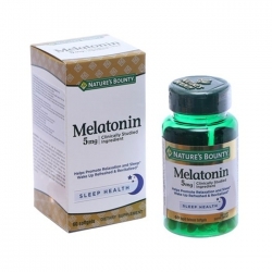 Viên uống giúp ngủ ngon  Nature's Bounty Super Strength Melatonin 5mg x 60viên