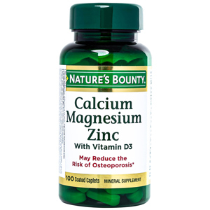 Nature's Bounty Viên uống bổ sung canxi, magie & kẽm