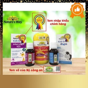 Nature’s Way Kids Smart Infant Drops VD3 Cho Trẻ Dưới 12 Tuổi - bổ sung vitamin d3