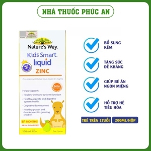 Nature's Way Kids smart Liquid ZinC 200ml - Siro bổ sung kẽm dạng nước cho bé
