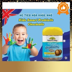 Nature’s Way Kids Smart Probiotic Choc Balls – Kẹo lợi khuẩn tốt cho tiêu hóa của trẻ