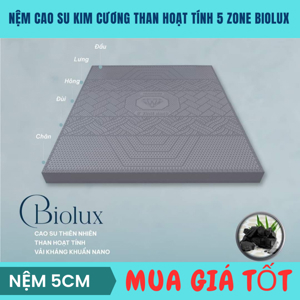 Nệm cao su Kim Cương Diamond Biolux