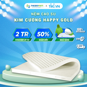 Nệm cao su Kim Cương HappyGold 15F 180x200x15cm