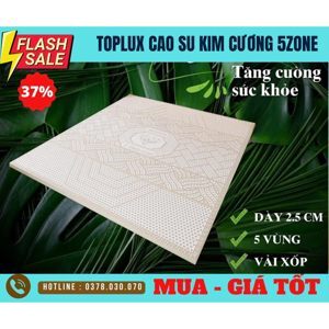 Nệm cao su Kim Cương TOPLUX 5'Zone