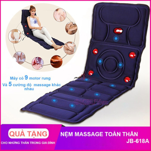 Nệm (đệm) massage toàn thân đèn hồng ngoại cao cấp JB-618A