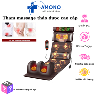 Nệm (đệm) massage toàn thân đèn hồng ngoại cao cấp JB-618A