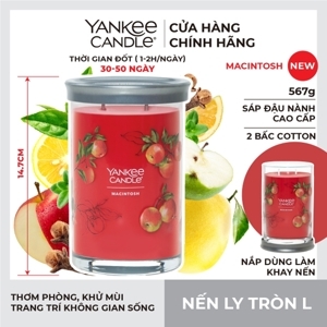 Nến ly Yankee Candle Macintosh size L 566g