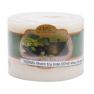Nến thơm trụ tròn D7H5 Miss Candle MIC0253 - 7x5 cm