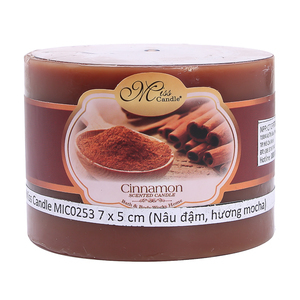 Nến thơm trụ tròn D7H5 Miss Candle MIC0253 - 7x5 cm