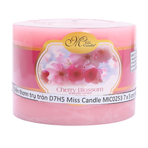Nến thơm trụ tròn D7H5 Miss Candle MIC0253 - 7x5 cm
