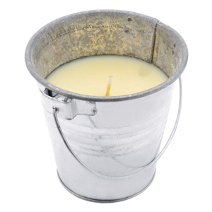 Nến thơm xô thiếc lớn Quang Minh Candle FtraMart RID1441 - Bạc, hương sả chanh