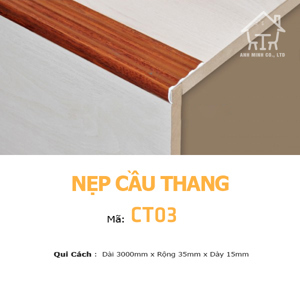 Nẹp nhôm cầu thang CT03