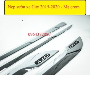 Nẹp sườn xi mạ cho xe Honda City