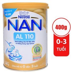 Sữa bột Nan AL110 (AL-110) - hộp 400g (dành cho trẻ bị tiêu chảy và không dung nạp lactos)
