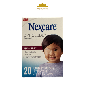 Hộp 20 miếng băng dán mắt 3M Nexcare Opticlude Orthoptic Eye Patch Junior Size