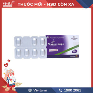 Nexium mups 20mg - hộp 2 vỉ x 7 viên