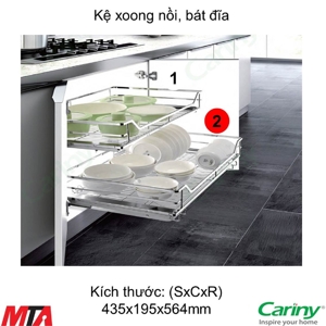 Ngăn kéo bát đĩa Cariny CS26A-600