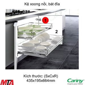 Ngăn kéo  xoong nồi Cariny CS25A-700