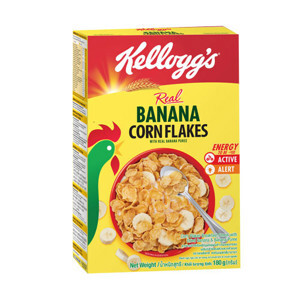 Ngũ cốc ăn sáng dinh dưỡng vị chuối Kellogg's Flakes Banana 180g