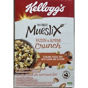 Ngũ cốc ăn sáng Kelloggs Mueslix Raisin and Almond 375g