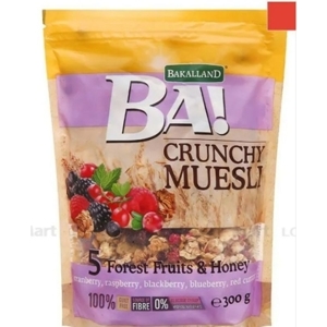 Ngũ cốc Bakalland Muesli 5 loại hạt lúa mạch và mật ong gói 300g
