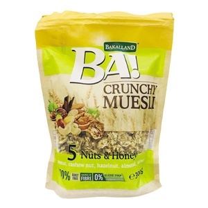 Ngũ cốc Bakalland Muesli  5 loại hạt lúa mạch và mật ong 300g