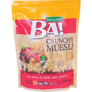 Ngũ cốc Bakalland Muesli  5 loại hạt lúa mạch và mật ong 300g