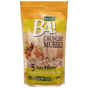 Ngũ cốc Bakalland Muesli  5 loại hạt lúa mạch và mật ong 300g