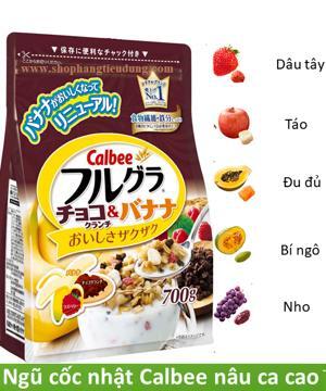 Ngũ cốc calbee vị socola chuối 700g