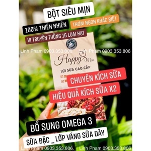 Ngũ Cốc Dinh Dưỡng Lợi Sữa Happy Mom 900gr