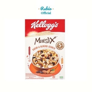 Ngũ cốc Kellogg's Mueslix vị nho khô hạnh nhân hộp 375g