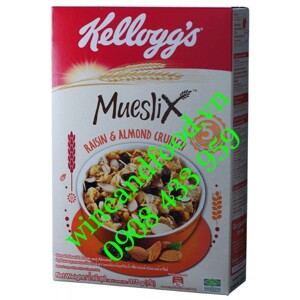 Ngũ cốc Kellogg's Mueslix vị nho khô hạnh nhân hộp 375g