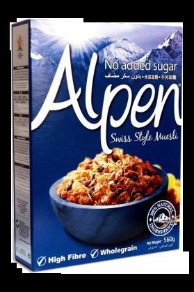 Ngũ cốc không đường alpen 560g