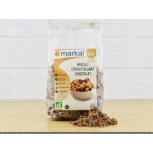 Ngũ cốc muesli giòn sô cô la hữu cơ Markal gói 375g