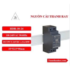 Nguồn cài ray Meanwell HDR-30-24 30W-24VDC