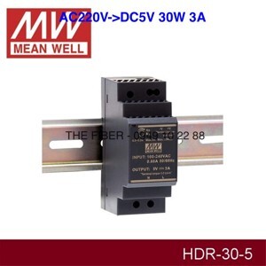 Nguồn cài ray Meanwell HDR-30-5 15W-5VDC