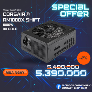 Nguồn Corsair RM1000x 1000W