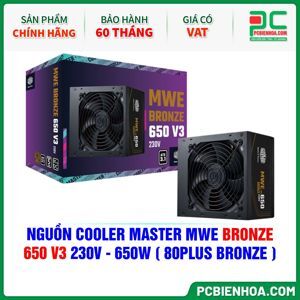 Nguồn máy tính Cooler Master MWE White 230V 650W