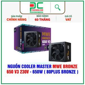 Nguồn máy tính Cooler Master MWE White 230V 650W