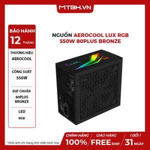 Nguồn - Power Supply Aerocool Lux RGB 550W